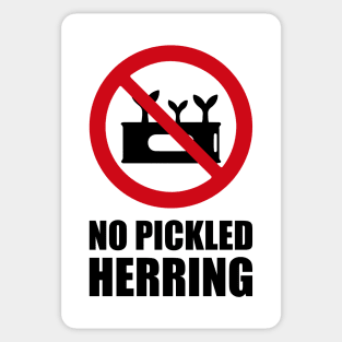 NO Pickled Herring - Anti series - Nasty smelly foods - 18B Sticker